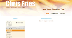 Desktop Screenshot of chrisfriesvoices.com